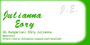 julianna eory business card